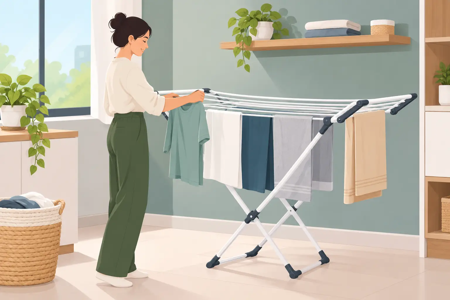 Alternativa ao varal para roupas sem complicar