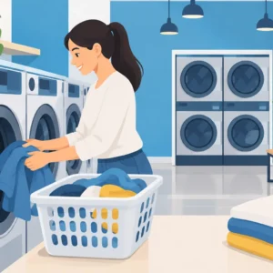 Como funciona lavanderia self service na prática