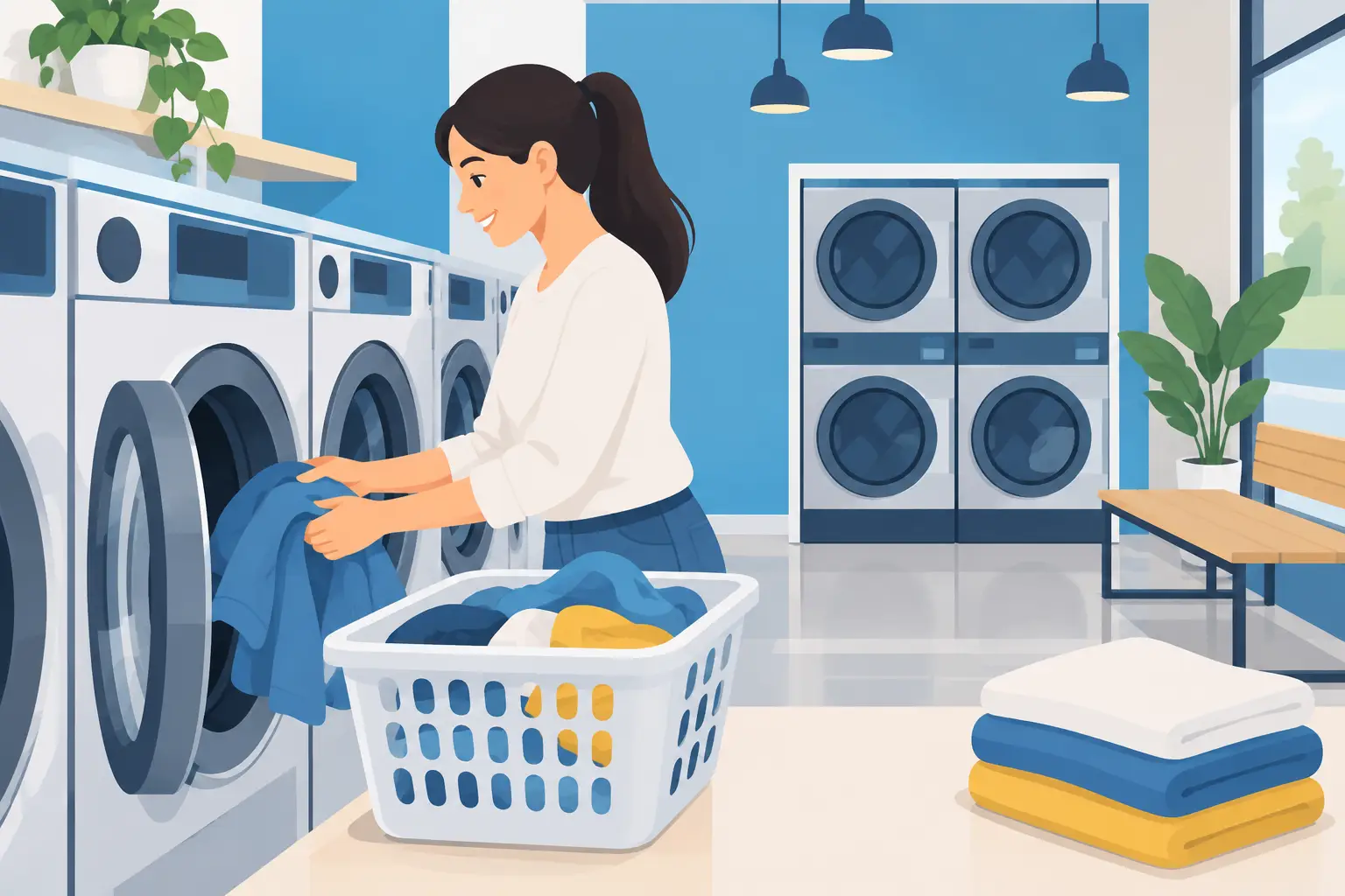Como funciona lavanderia self service na prática