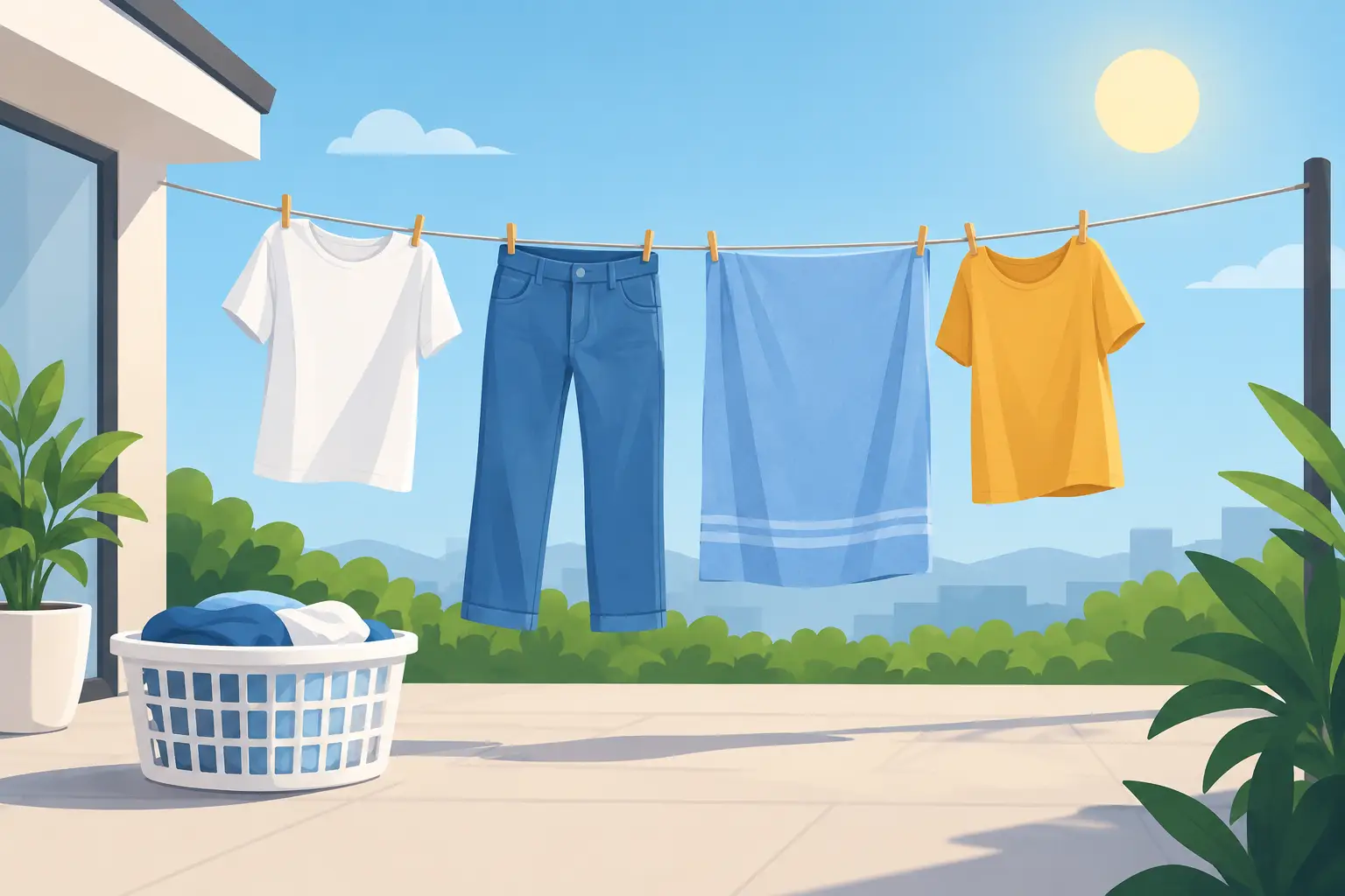 Como garantir que roupas secam completamente