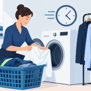 Como lavar roupa de trabalho sem perder tempo