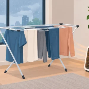 Como secar roupas em dia chuvoso sem varal