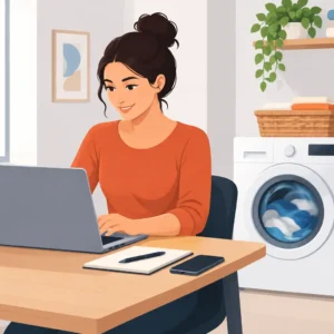 Como trabalhar enquanto lava roupas sem perder tempo